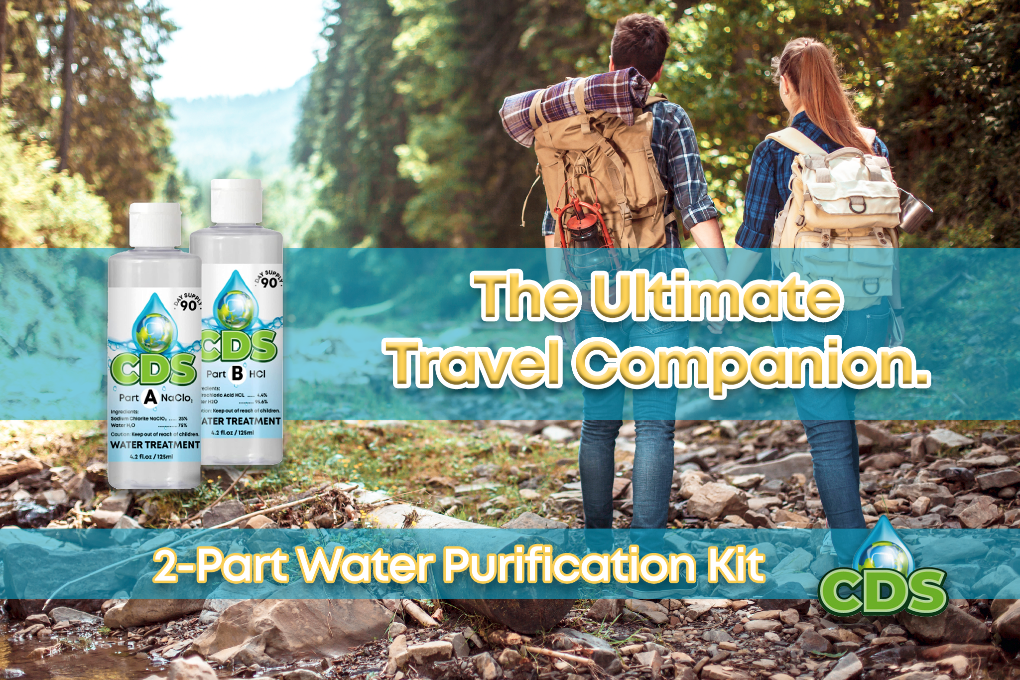 Chlorine Dioxide, the ultimate travel companion.